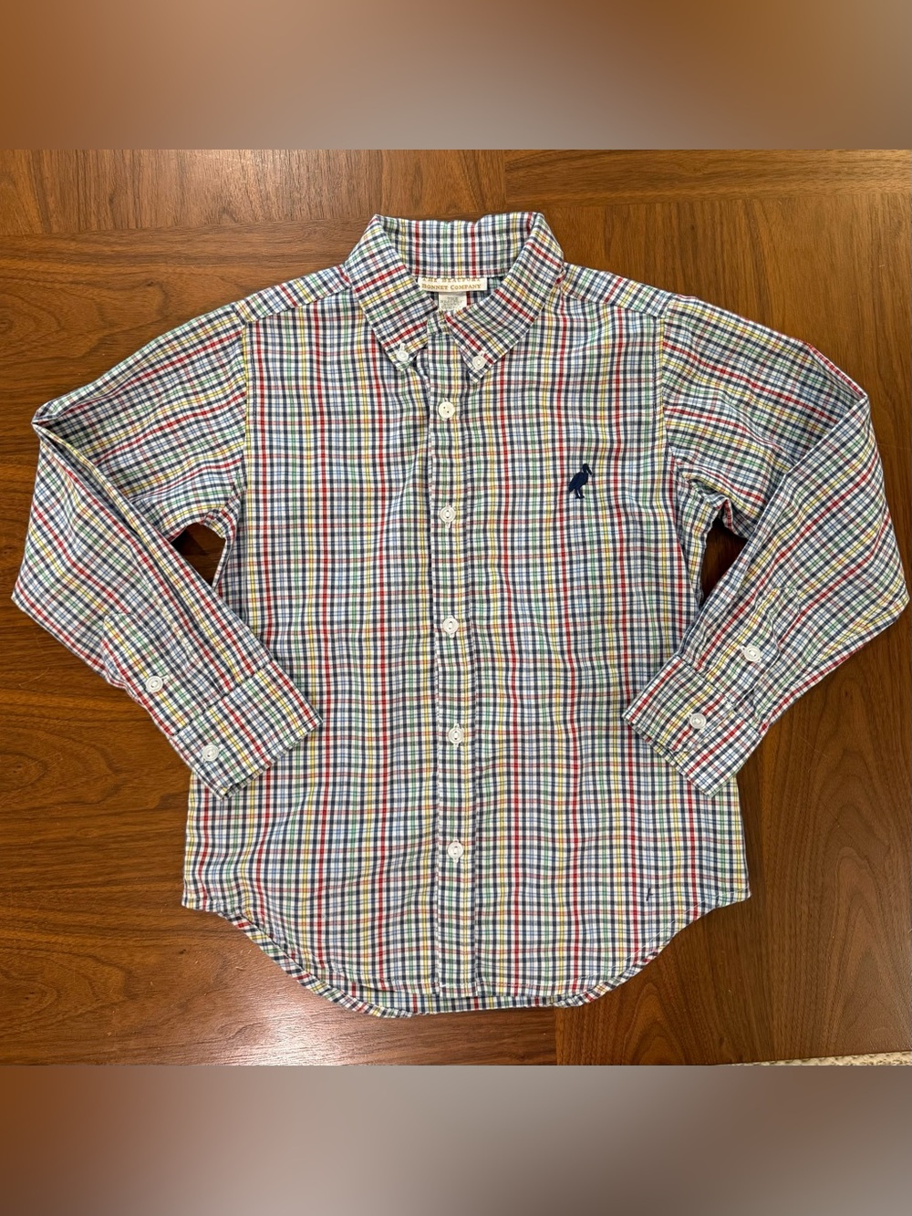 TBBC Boys' Multi-Color Plaid Button-Down Shirt Size 7